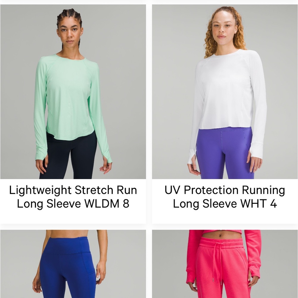 Lululemon sun protection run shirt